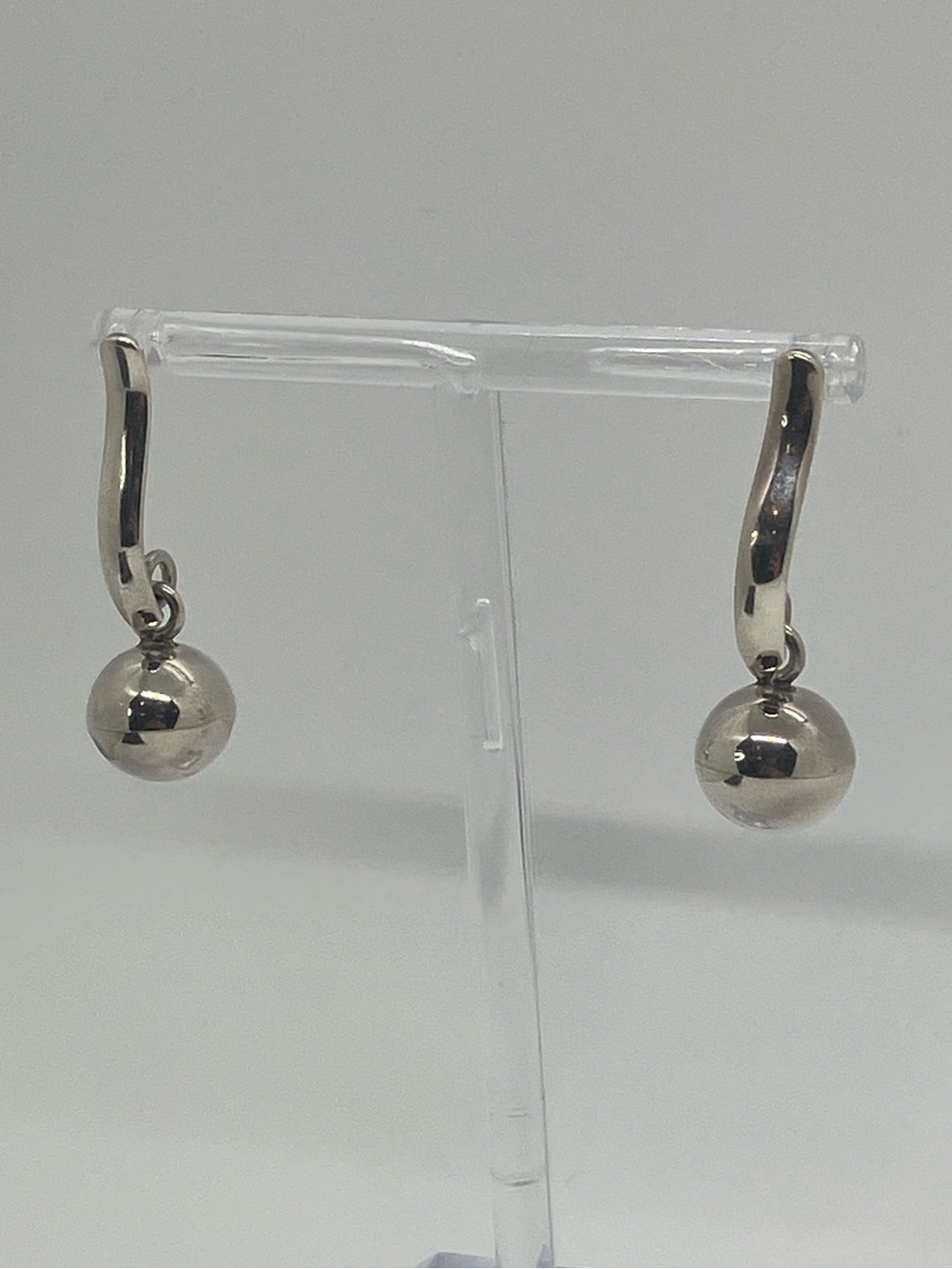 Silpada 925 Sterling Silver Ball Post Exclamation Point Dangle Earrings P1887